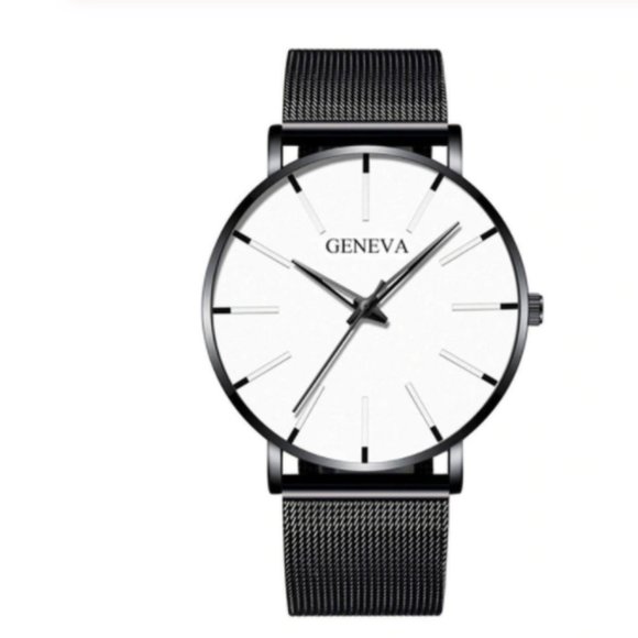 Other - Dark Grey and White Plain Watch